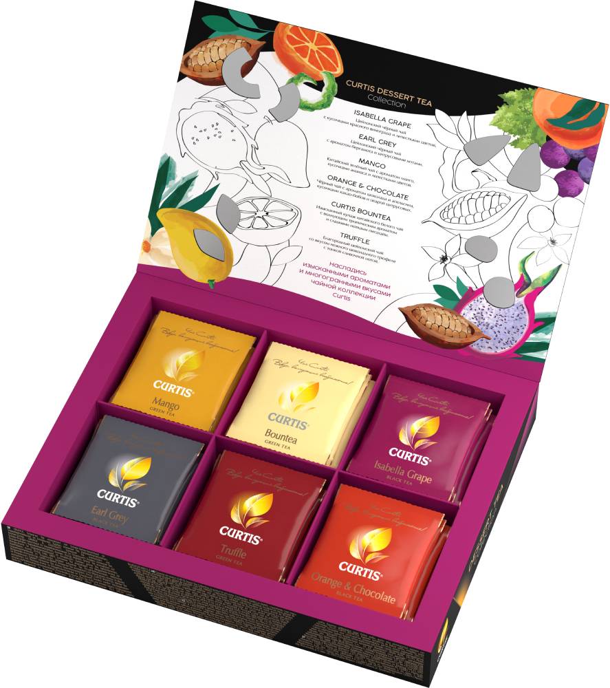 CURTIS Dessert Tea Collection - Kombinacija čajeva, 30 kesica, 58,5 g