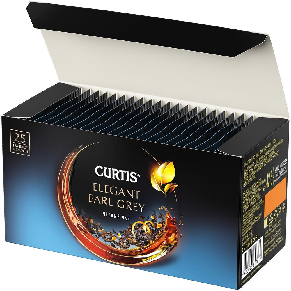 CURTIS Elegant Earl Grey - Crni čaj sa aromom bergamota i korom citrusa, 25x1,7g