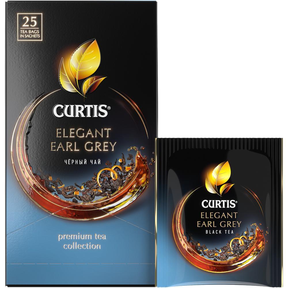 CURTIS Elegant Earl Grey - Crni čaj sa aromom bergamota i korom citrusa, 25x1,7g