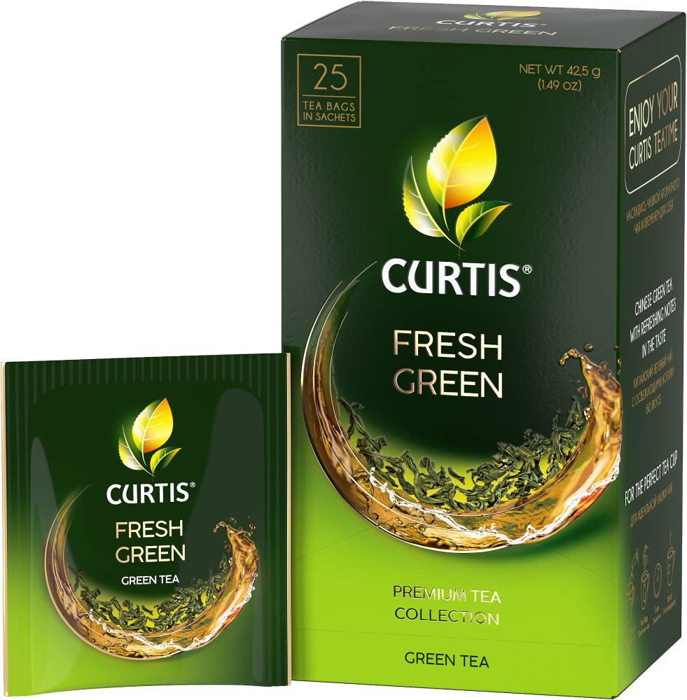 CURTIS Fresh Green - Zeleni čaj, 25x1,7g