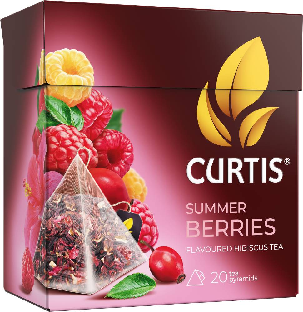 CURTIS Summer Berries - Biljni čaj sa komadićima voća i aromom maline