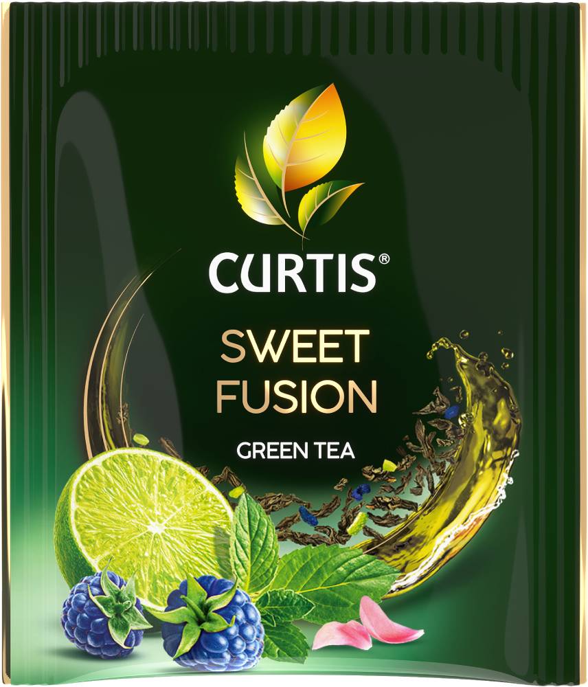 CURTIS Sweet Fusion – Zeleni čaj sa limetom, kupinom i nanom, 25x1,5g