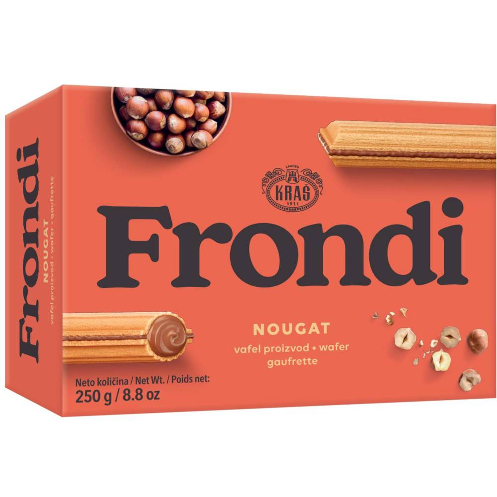 Kraš Keks Frondi vafl Nougat 250g 