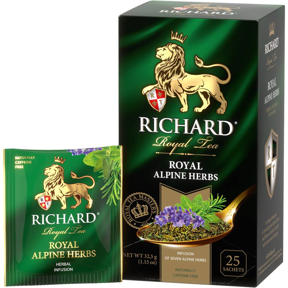 RICHARD Royal Alpine Herbs – Čaj od alpskih biljaka, 25x1,3g