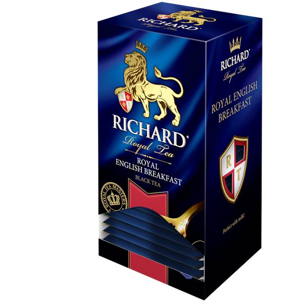 RICHARD Royal English Вreakfast - Mešavina kenijskog, indijskog i cejlonskog crnog čaja, 25x2g