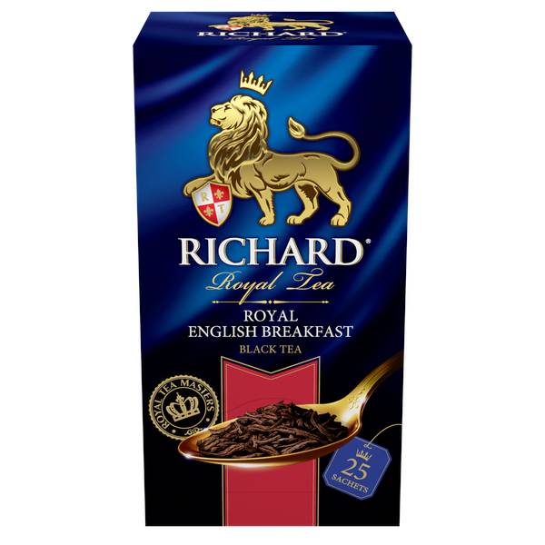 RICHARD Royal English Вreakfast - Mešavina kenijskog, indijskog i cejlonskog crnog čaja, 25x2g