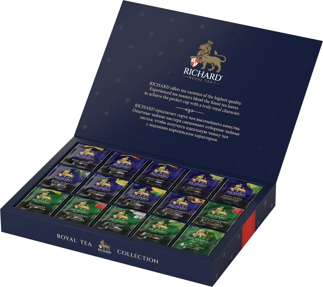 RICHARD Royal Tea Collection - Kombinacija čajeva, 120 posebno pakovanih kesica, 224,8g